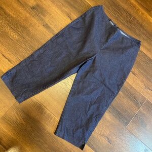 Y2K VINTAGE ILU DENIM JEAN CROP PANTS STRETCH SZ 7 MADE IN USA